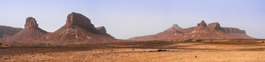 Rock formation in the Sahara / Rock formation in the Sahara, near the salt lake Iriki, Morocco, Africa.