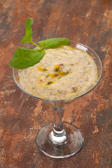 Pudding with chia and passion fruit