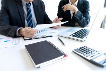 Business people Having Meeting with Project managers