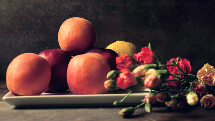 Floral and fruit composition