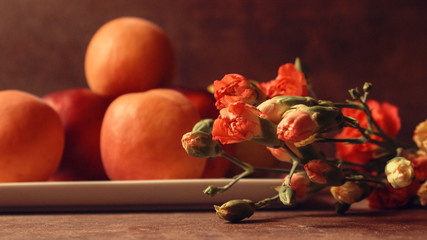 Floral and fruit composition