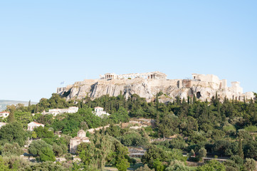 Fototapeta na wymiar Scenic view of Acropolis hill, Athens, Greece