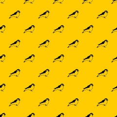 Bullfinch pattern seamless vector repeat geometric yellow for any design