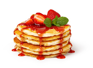 Pancakes with fresh berry