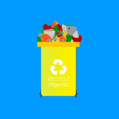 Container for recycling organic waste.