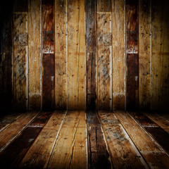 grunge wooden interior room