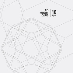 Fototapeta premium Vector abstract background and modern technology illustration with connected lines