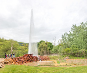 The Andernach Geyser  (Geysir Andernach, Namedyer Sprudel) Andernach Rhineland Palatinate Germany