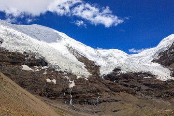 Glacier in the Himalayas in Tibet, China