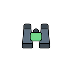 Binoculars vector icon sign symbol