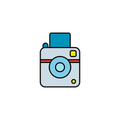 Camera vector icon sign symbol
