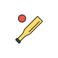 Cricket vector icon sign symbol