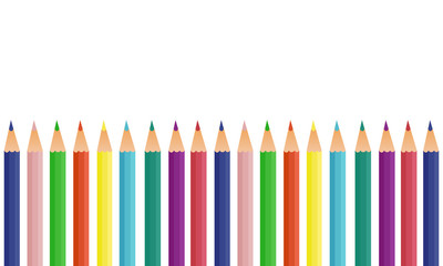 banner vector multicolored pencils 