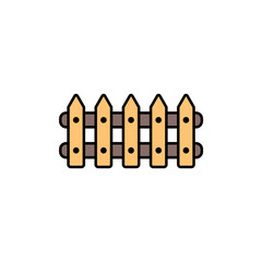 Fence vector icon sign symbol