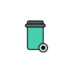 Garbage vector icon sign symbol