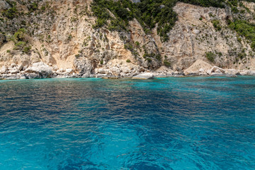 Sailboat off the coast of Sardinia - Italy