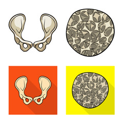 Vector design of medicine and clinic logo. Collection of medicine and medical vector icon for stock.