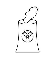 nuclear energy symbol isolated icon