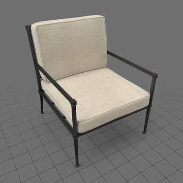 Seat cushion armchair