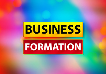 Business Formation Abstract Colorful Background Bokeh Design Illustration