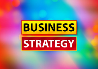 Business Strategy Abstract Colorful Background Bokeh Design Illustration