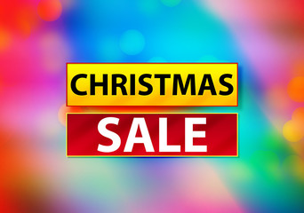 Christmas Sale Abstract Colorful Background Bokeh Design Illustration