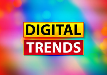 Digital Trends Abstract Colorful Background Bokeh Design Illustration