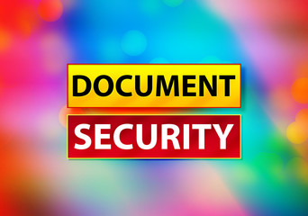 Document Security Abstract Colorful Background Bokeh Design Illustration