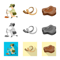 Isolated object of story and items icon. Set of story and attributes  stock symbol for web.