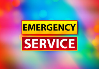 Emergency Service Abstract Colorful Background Bokeh Design Illustration