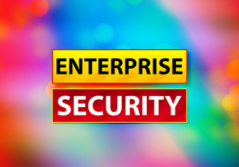 Enterprise Security Abstract Colorful Background Bokeh Design Illustration