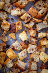 Fresh Homemade bread crouton