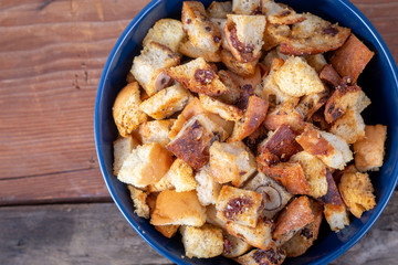 Fresh Homemade bread crouton