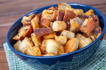 Fresh Homemade bread crouton