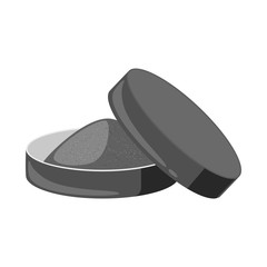 Isolated object of snuff and delivery logo. Collection of snuff and round  vector icon for stock.