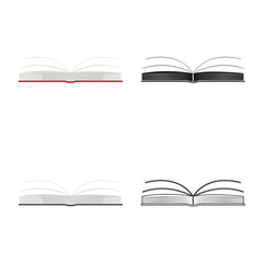 Vector illustration of diary and book  logo. Set of diary and text  stock symbol for web.