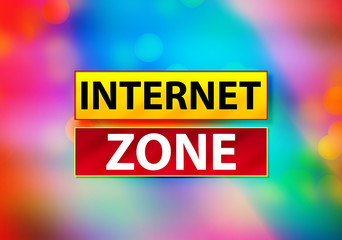 Internet Zone Abstract Colorful Background Bokeh Design Illustration