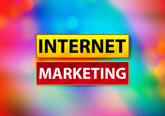 Internet Marketing Abstract Colorful Background Bokeh Design Illustration