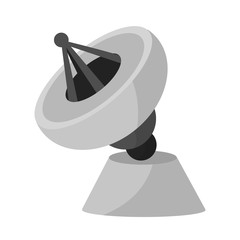 Isolated object of antenna and satellite sign. Set of antenna and radar stock vector illustration.
