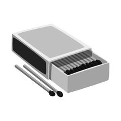 Isolated object of matchbox  and box  icon. Collection of matchbox  and matchstick  vector icon for stock.