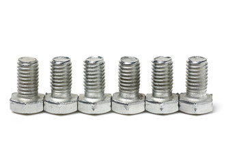 bolt and nut isolated on white background