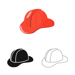 Isolated object of clothing and cap logo. Collection of clothing and beret vector icon for stock.