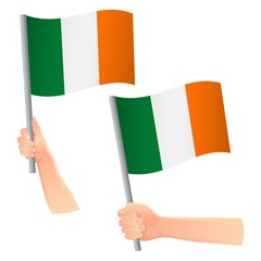 Ireland flag in hand icon