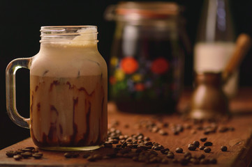 Cold brewed coffee frappe