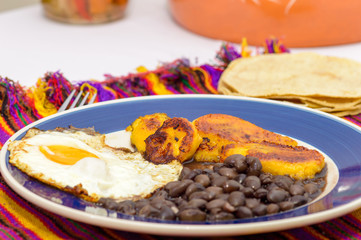 Mexican tropical breakfast
