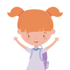 Girl kid of school design