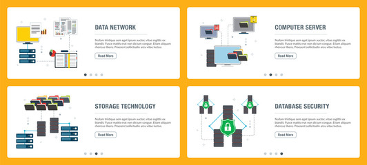 Data network, computer server and database security..