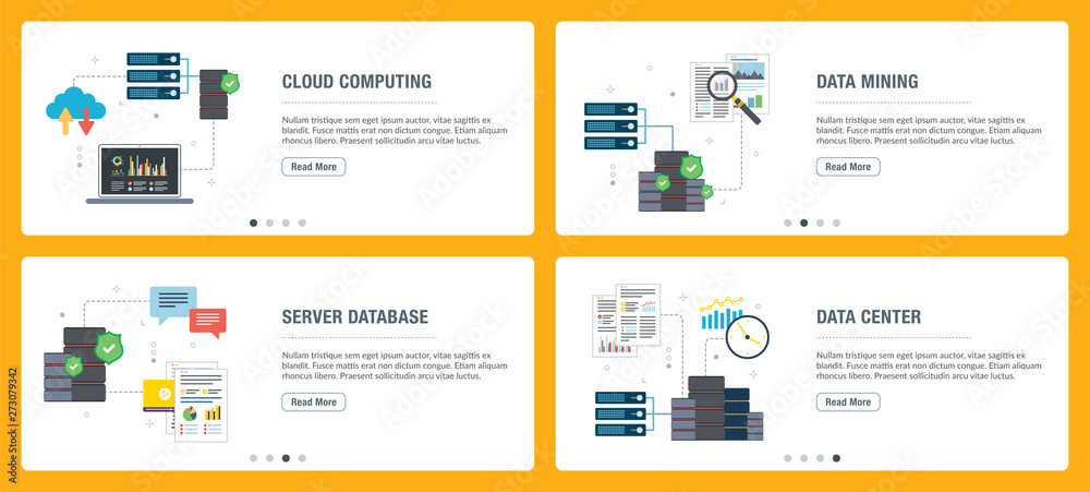 Aufkleber cloud computing, data mining and data center.