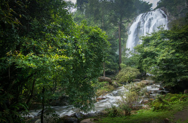 Waterfall in Rain forest at Klong Lan National park, Thailand