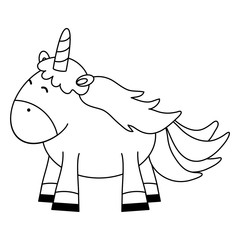 cute adorable unicorn fairy character